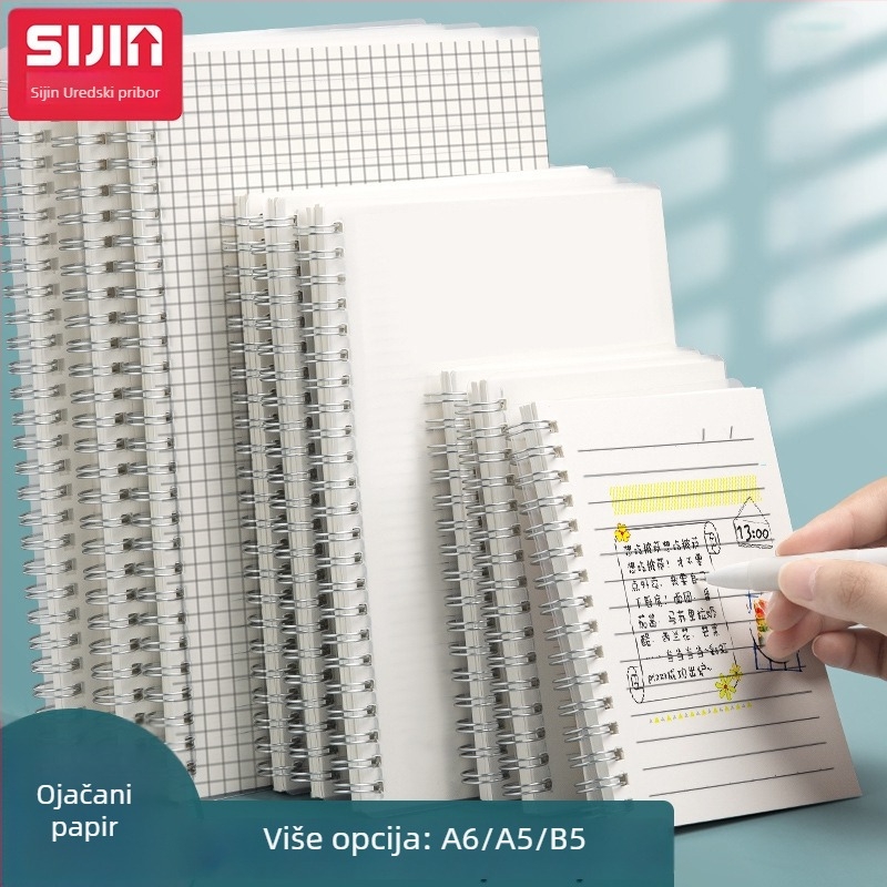 PP spiralni bilježnica, papir 80 g, 80 listova