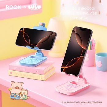ROCK Držač za mobitel – lijeni stalak, prilagodljiv, ABS
