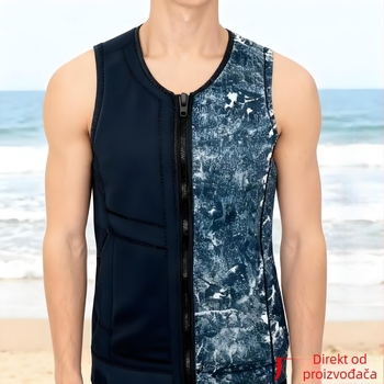 Adultni prsluk za plivanje s plutnošću, otporan na udarce, zaštita od sunca, topao i lagan, prilagodljiv tijelu (ekološki prihvatljiv PVC; Weslimt; model ltao1023696556)