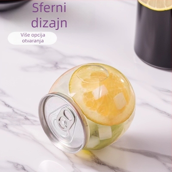 Jednokratna PET boca za piće s kapicom, 210 ml, sfernog oblika, sitotisk