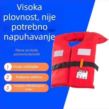 Spasiva jakna za čamac s visokom plutnošću – prijenosna oprema za preživljavanje na vodi za odrasle i djecu