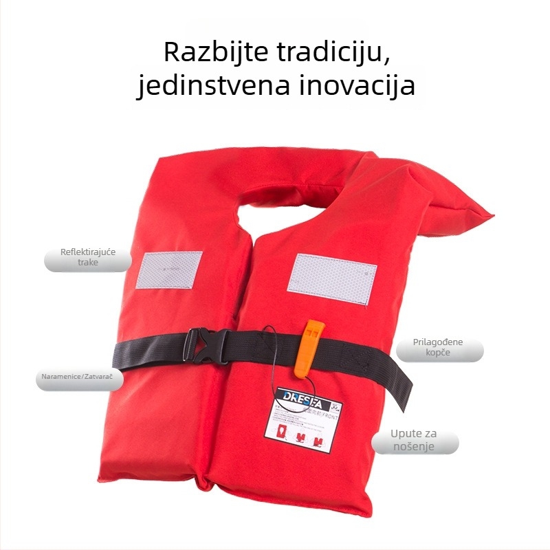 Spasiva jakna za čamac s visokom plutnošću – prijenosna oprema za preživljavanje na vodi za odrasle i djecu
