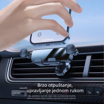 Univerzalni držač mobitela za navigaciju, gravitacijski nosač na ventilacijski otvor, prilagodljiv