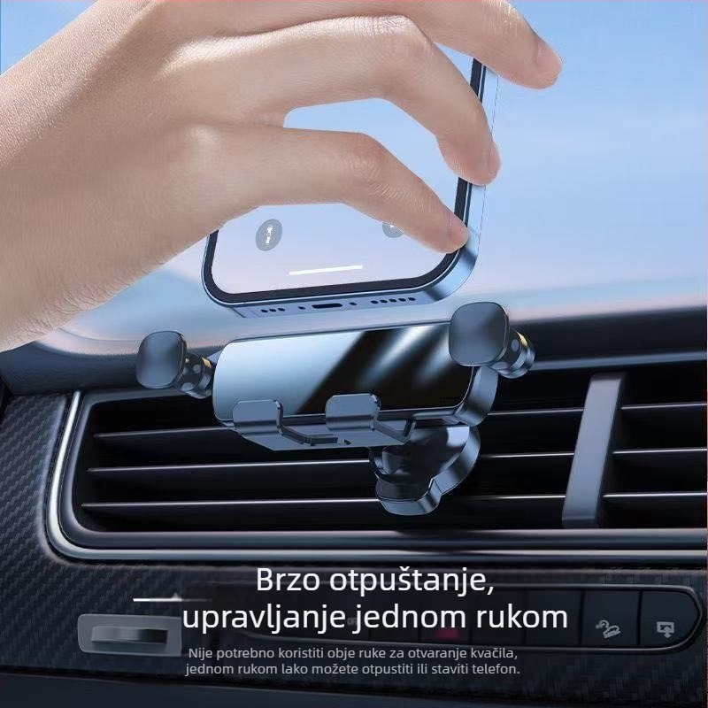 Univerzalni držač mobitela za navigaciju, gravitacijski nosač na ventilacijski otvor, prilagodljiv