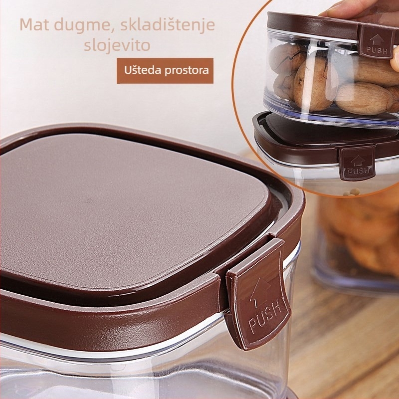 Plastična kutija za čuvanje hrane, kvadratnog oblika, mikrovalna sigurnosna, jednoslojna, mogućnost prilagodbe