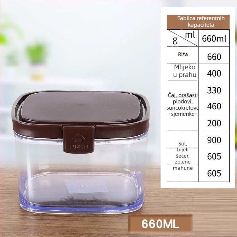 Plastična kutija za čuvanje hrane, kvadratnog oblika, mikrovalna sigurnosna, jednoslojna, mogućnost prilagodbe