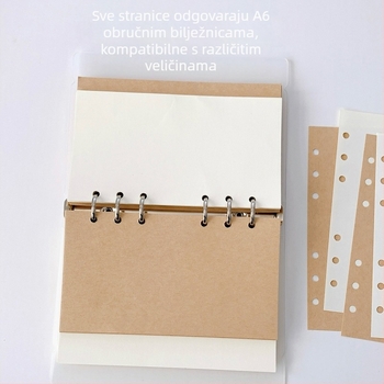 Refil za bilježnicu s praznim unutarnjim stranicama, papir