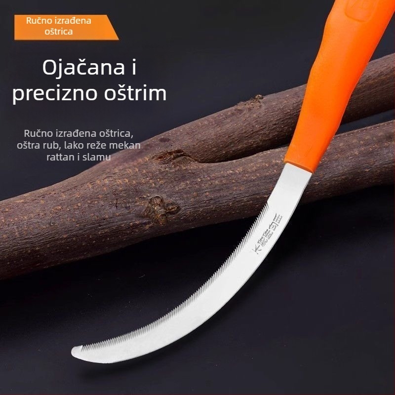 Poljoprivredna kosa s nazubljenom oštricom, finozubim