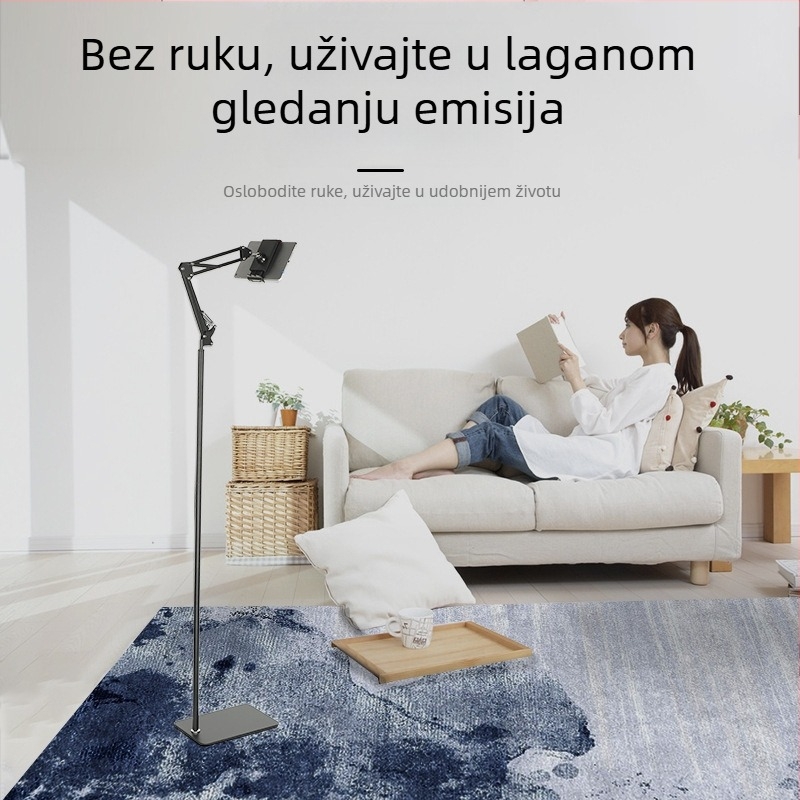 Metalni podni stalak za livestream, prenosni, otporan na podrhtavanje, za kuću i kraj kreveta