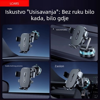 Držač za telefon u automobilu - univerzalna kompatibilnost, pričvršćivanje vakuumskom čašicom, za vjetrobransko staklo, bez napajanja