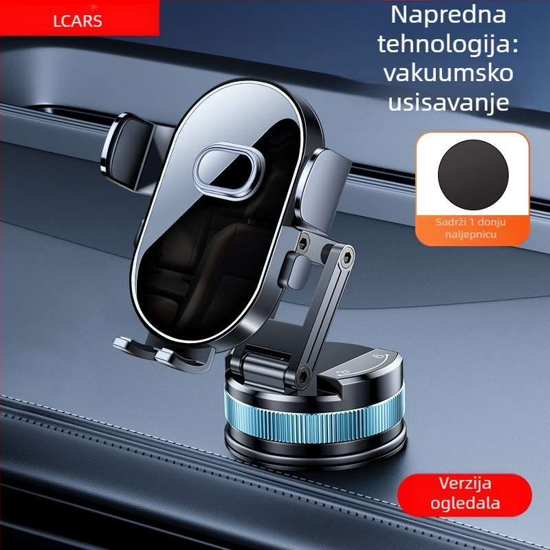 Držač za telefon u automobilu - univerzalna kompatibilnost, pričvršćivanje vakuumskom čašicom, za vjetrobransko staklo, bez napajanja