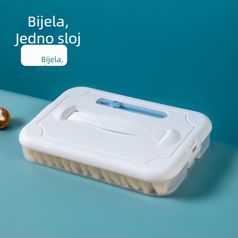 Plastična kutija za knedle za zamrzavanje s višeslojnom posudom, Godsend, crtani stil