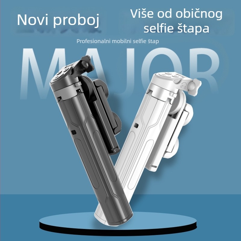 Selfie štap tripod – mini, proširivi četveronožni stalak, Bluetooth daljinski upravljač, legura JC-31