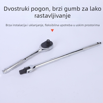 24-djelni set alata za auto popravke od krom-vanadijske čelika, marke Saint qin; kutija alata; pogodna za kućno održavanje, popravke automobila, motocikla i bicikla; namijenjeno mehaničkim popravcima.