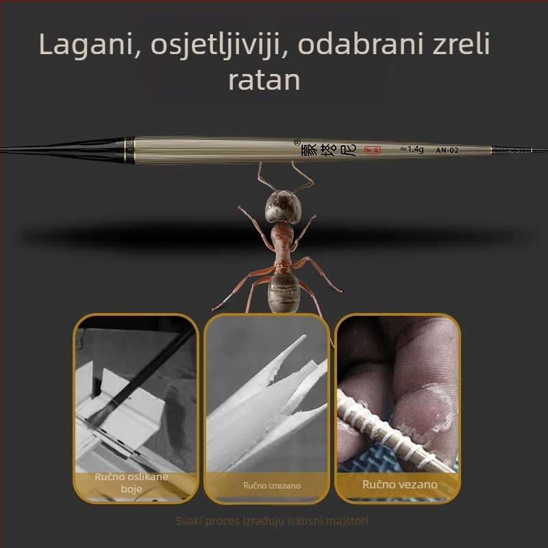 Montani LED noćna plovka za ribolov s indikatorom ugriza, mijenja boju, kratka noga, dugo tijelo, dvostruka upotreba dan/noć za šarane