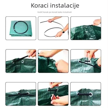 Torba za lišće i grane, vrtna, velikog kapaciteta
