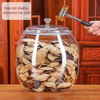 Plastični spremnik za skladištenje čaja i suhe narančine kore, prozirnim PET-om, s poklopcem i brtvom, kapaciteti 6 L, 11 L i 18 L