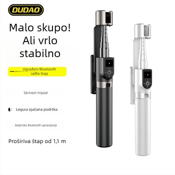 Unique F18 selfie štapić za telefon sa stabilizacijom, daljinskim upravljanjem, Bluetoothom, aluminijski tripod za vanjska putovanja