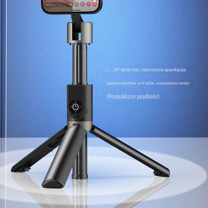 Unique F18 selfie štapić za telefon sa stabilizacijom, daljinskim upravljanjem, Bluetoothom, aluminijski tripod za vanjska putovanja