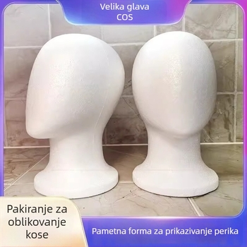 Penasti model glave za stiliziranje perika – bez lica, velik obim glave, model JXT14, Anime cosplay perika, nije za bojanje