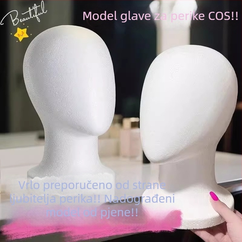 Penasti model glave za stiliziranje perika – bez lica, velik obim glave, model JXT14, Anime cosplay perika, nije za bojanje