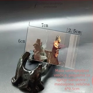 Prozirna plastična vrećica za pohranu nakita sa samouzavaranjem (90% sirovine; proizvodnja: blow molding, printing, bag making; materijal: plastika)