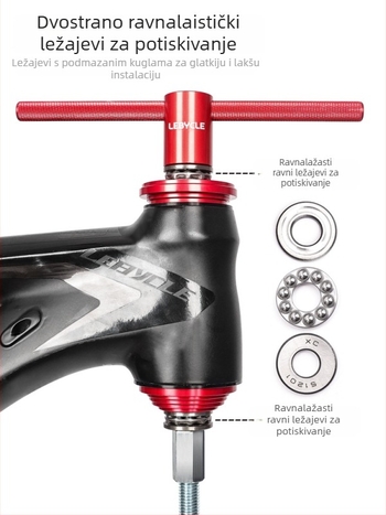 Lebycle Set alata za planinski bicikl – press-in alat za headset, crankset i bottom bracket – aluminijska legura, privatna oznaka dostupna