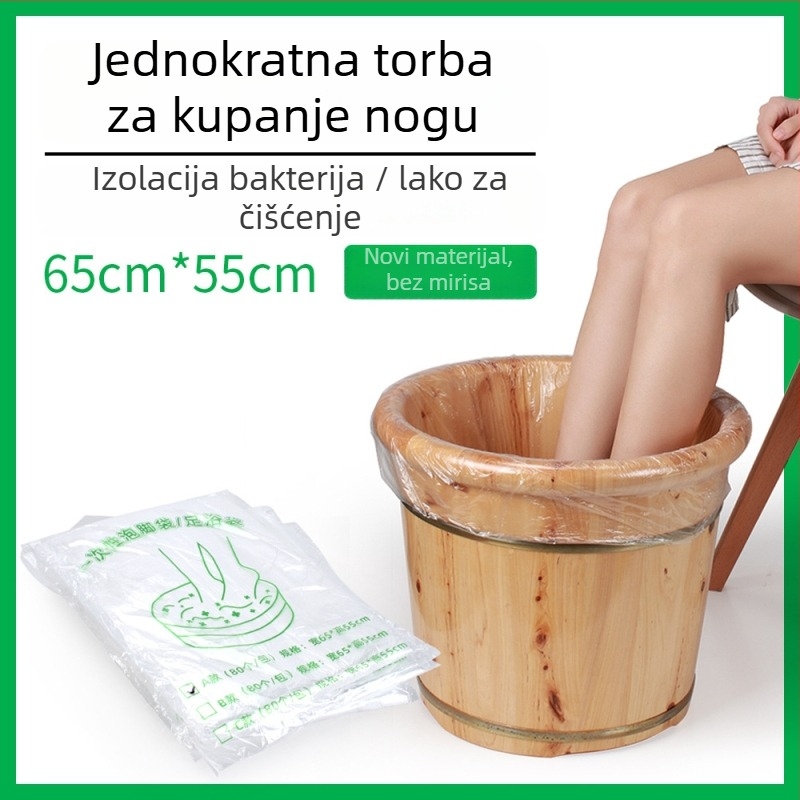 Ubag Torba za namakanje stopala – plastična, reciklabilna, 99% čistog materijala, bez logotipa, za kupanje stopala