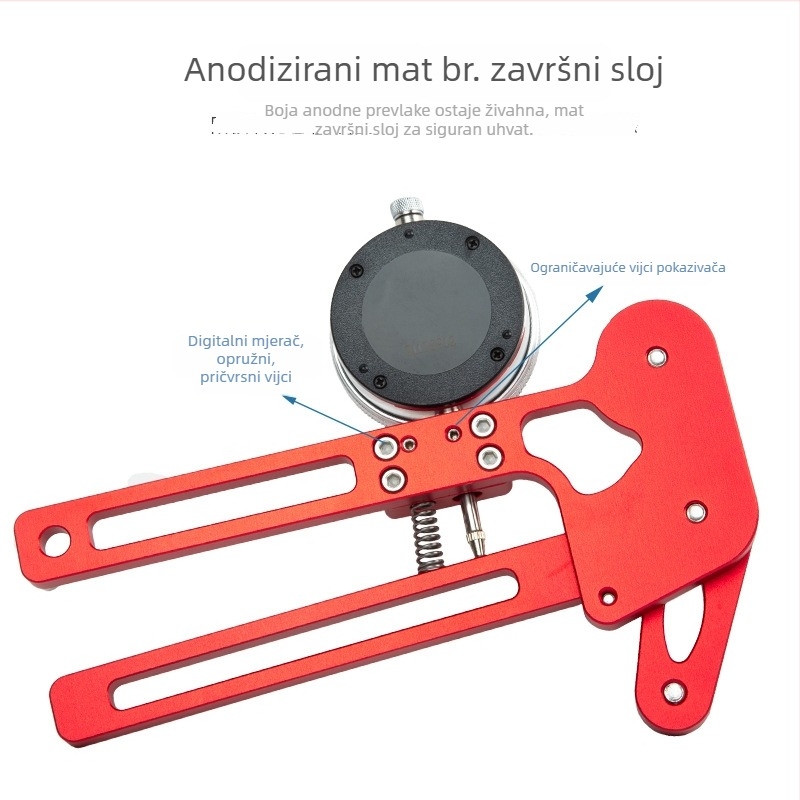 AXI mjerač napetosti šipki za bicikl – aluminijska legura, podešavanje napetosti šipki, poravnanje kotača, prilagođena obrada, licencirana privatna marka