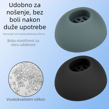 Silikonske navlake za slušalice Oppo Enco M33 – Silikon materijal, Ugravirani dizajn, Opći stil