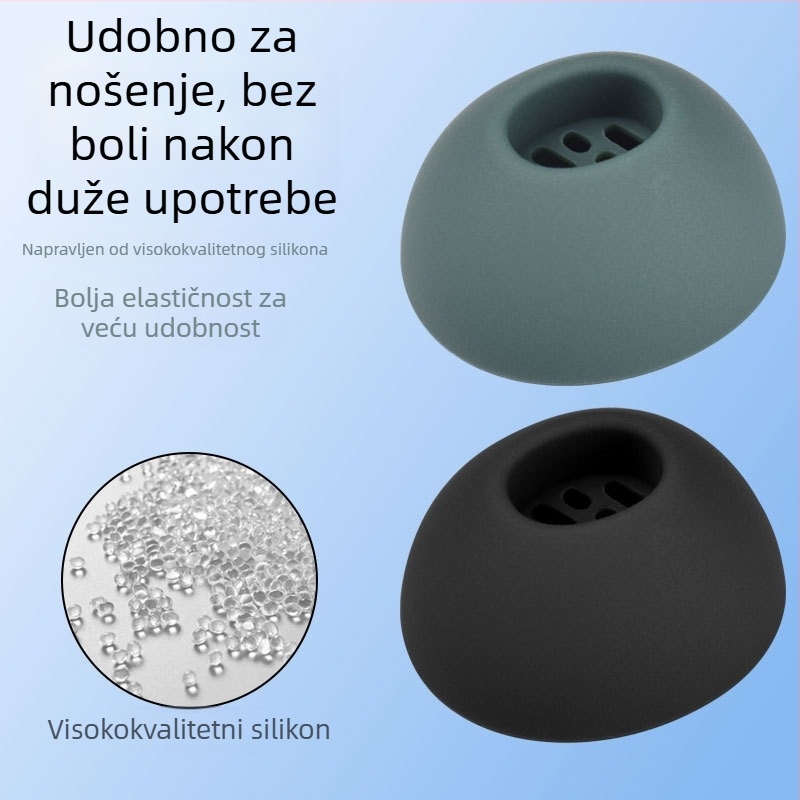Silikonske navlake za slušalice Oppo Enco M33 – Silikon materijal, Ugravirani dizajn, Opći stil