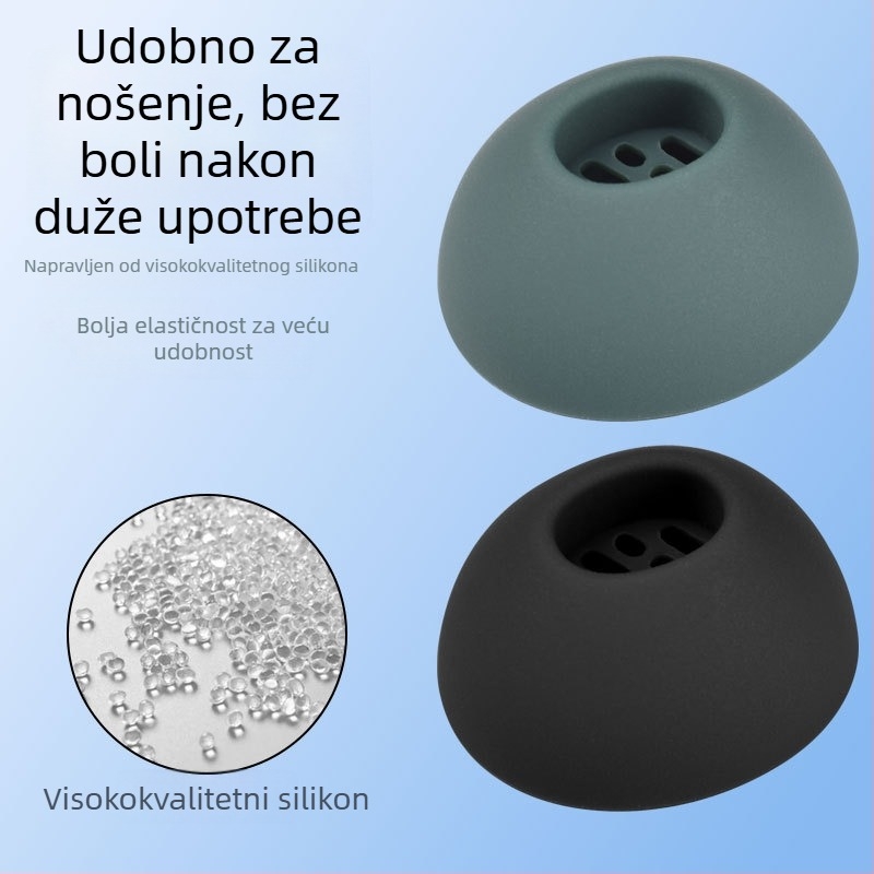 Silikonske navlake za slušalice Oppo Enco M33 – Silikon materijal, Ugravirani dizajn, Opći stil
