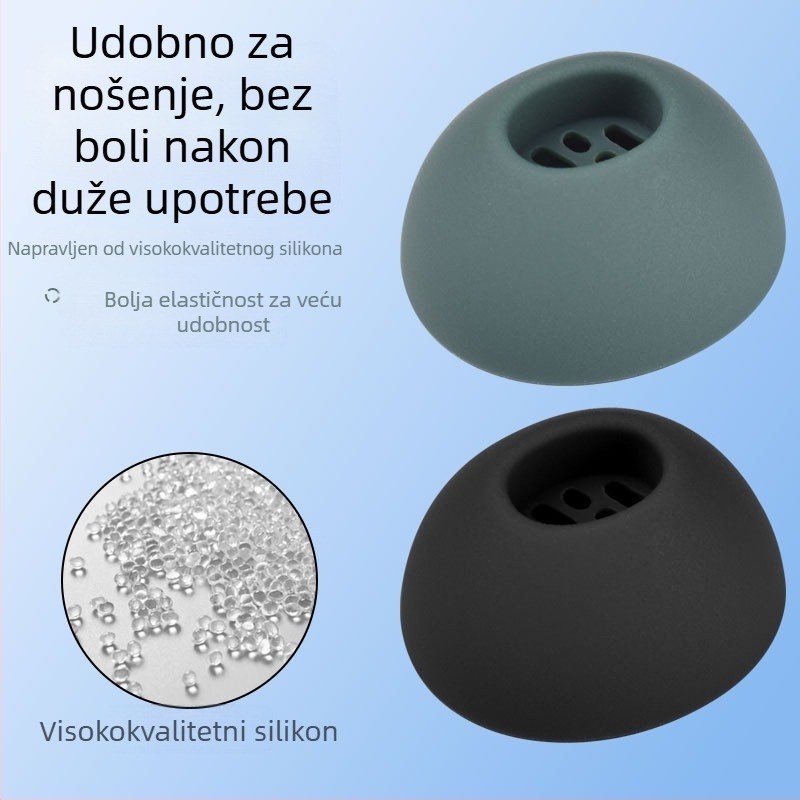 Silikonske navlake za slušalice Oppo Enco M33 – Silikon materijal, Ugravirani dizajn, Opći stil