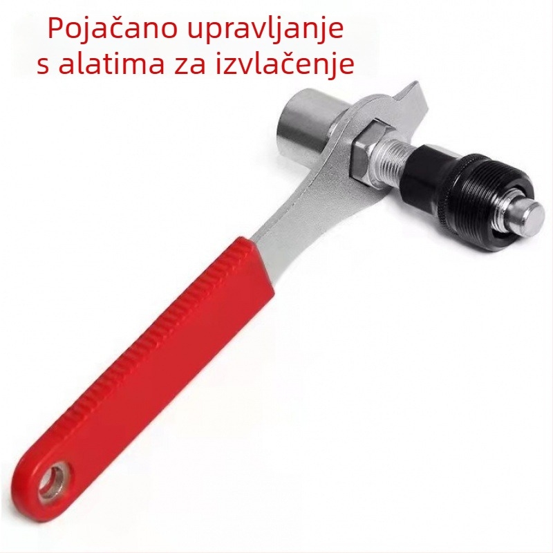 QT metalni set alata za demontažu i montažu krunke za planinske i cestovne bicikle — kvadratni otvor za lanac