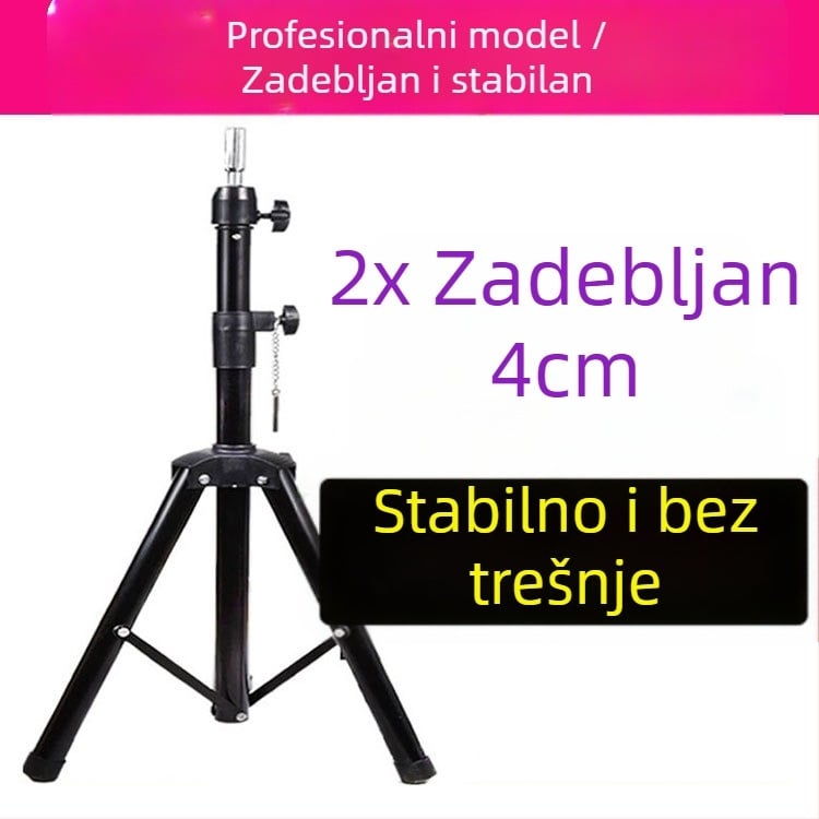 Stojak za glavu modela M2 – trostruki stalak za glavu, pogodan za bojanje i trajnu kosu, brend Initial Mining