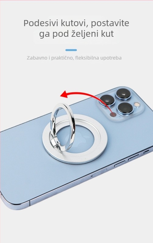 Magnetski držač za telefon, metalna stolna sklopiva podrška MagSafe, cinkova legura