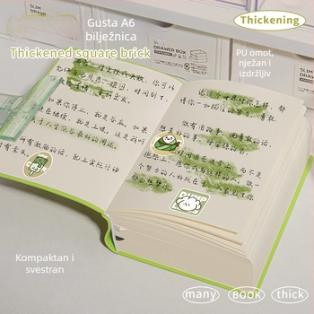 Skic-knjiga s PU omotom, šivani uvez, Dowling papir, 75 g/m², 300–400 stranica