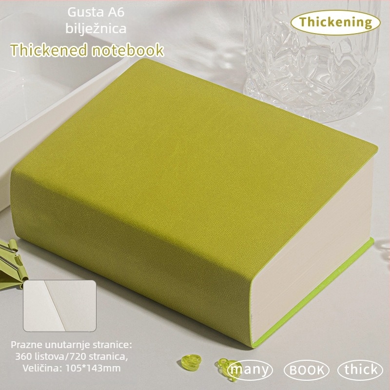 Skic-knjiga s PU omotom, šivani uvez, Dowling papir, 75 g/m², 300–400 stranica