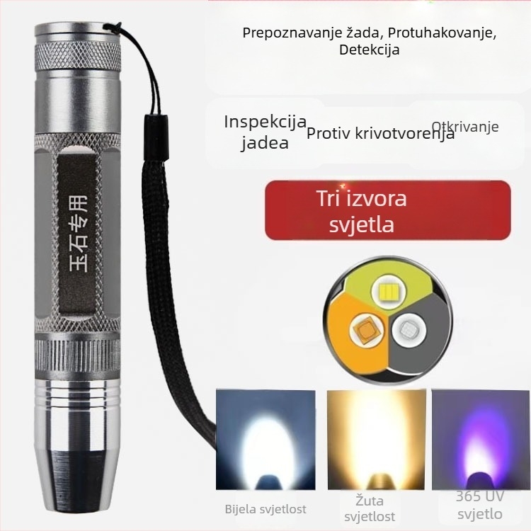 Jajoliki LED svjetiljka od aluminijske legure, ručno pokretanje, baterija 1200 mAh, 10 W, LED svjetlo
