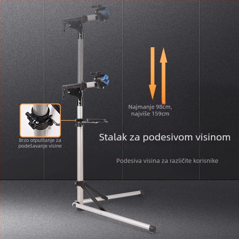Bhakti aluminijski okvir za popravak bicikla – držač za prikaz, za MTB i cestovne bicikle, spreman za privatnu etiketu