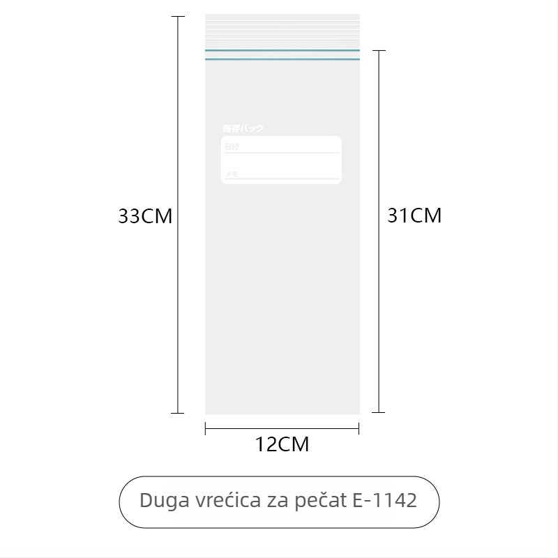 SP SAUCE PE samouzavara vrećica za hranu s prozirnim dvostrukim slojem
