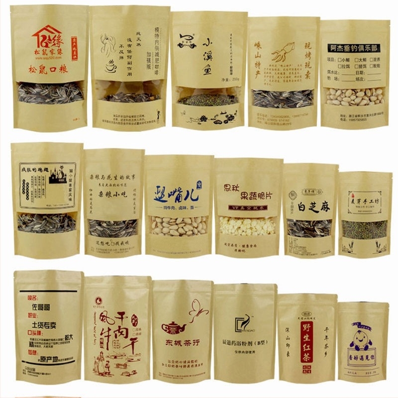 Samozatvarajuća vrećica za čaj — materijali: BOPP/kraft papir/CPP; marka Bang Tu; duljina zatvaranja 4–60 cm