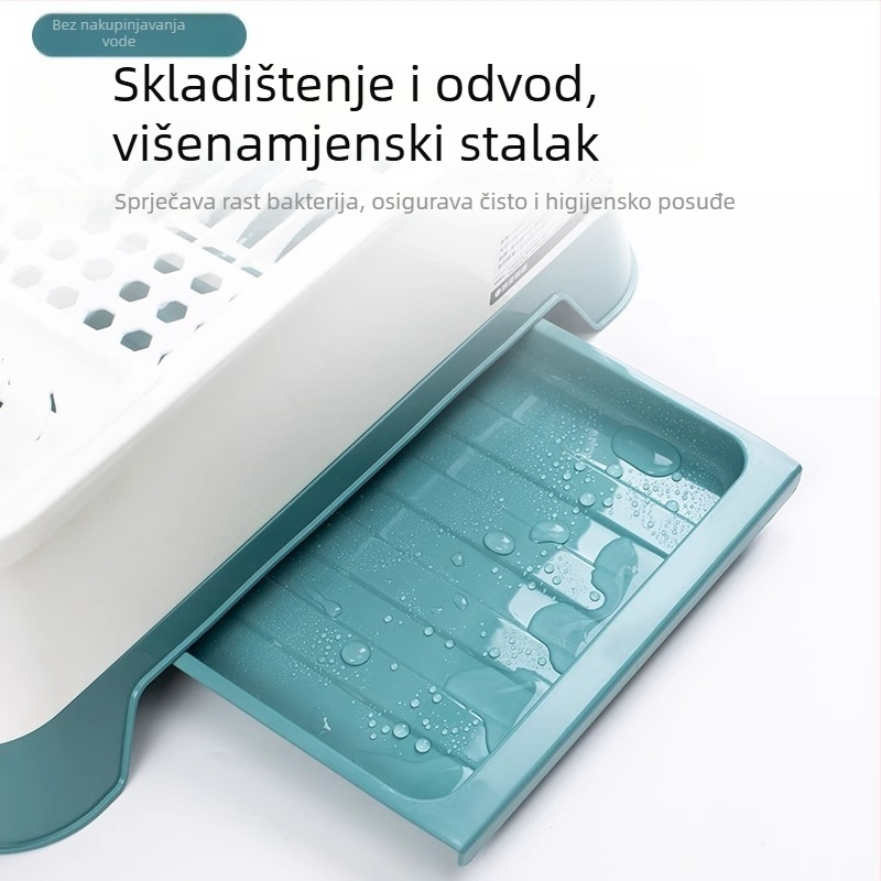 Stolna posuda za posuđe s poklopcem, višenamjenski plastični organizator, nordijski stil, predstavljen 2025.