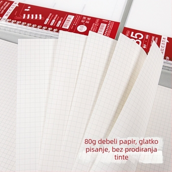 B5/A5 proziran dnevnik s izvlačnim listovima i odvojivom spiralom