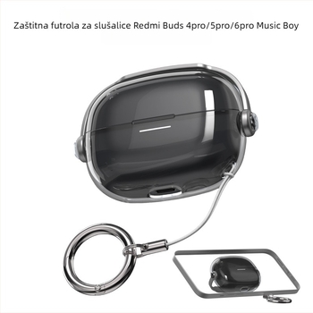 Prozirni zaštitni kućište sa zatvaračem za Redmi Buds 6 Pro i Redmi Buds 5 Pro slušalice