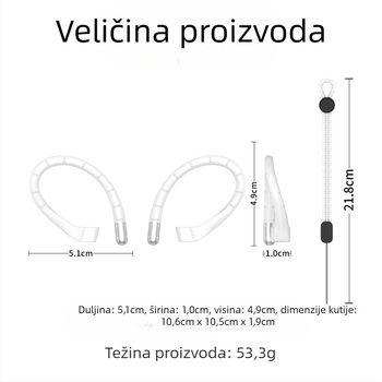 Silikonske ušne kukice protiv gubitka za Samsung Galaxy Buds 3 Pro/3/3 FE | Materijal: Silikon; Stil: Prijenosno, Univerzalno; Izrada: Injekcijsko oblikovanje; Prilagođavanje: Podržano.