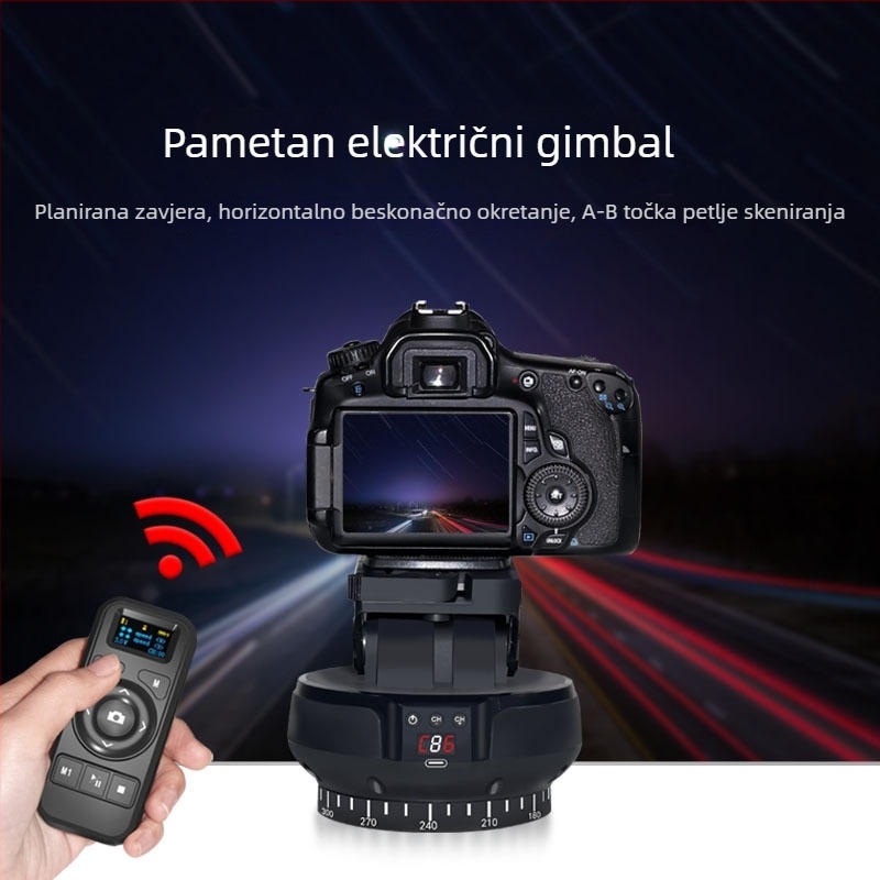 Gimbal za pametni telefon s horizontalnom rotacijom 360°, vertikalnim nagibom 70°, inteligentnim praćenjem lica, dvostruki osi električni panoramski gimbal, kompatibilan s DJI Pocket 2
