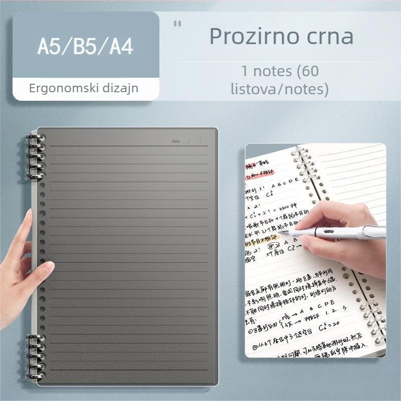 B5/A5 debeli mrežasti bilježnica s povezom, nostalgični retro stil, za studente i prijemne ispite, 100–200 stranica, Dowling papir
