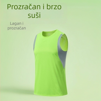 Muška vesta – poliesterska smjesa (92% poliester), brzo suši i prozračna, za ljeto