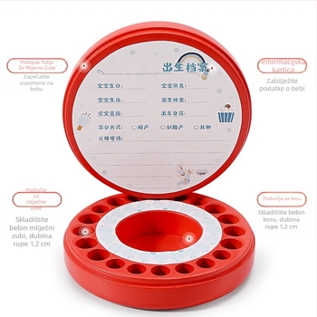 Drvena kutija za sjećanje na mliječne zube - DIY zbirka zuba, Handsome Dog, Zhejiang Yunhe podrijetlo